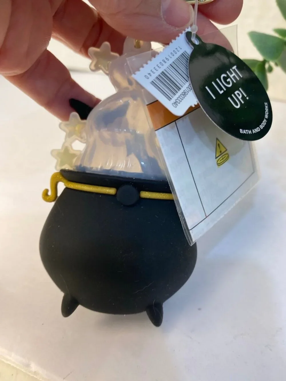 Light-up Cauldron PocketBac Holder & Hand Sanitizer Halloween BBW
